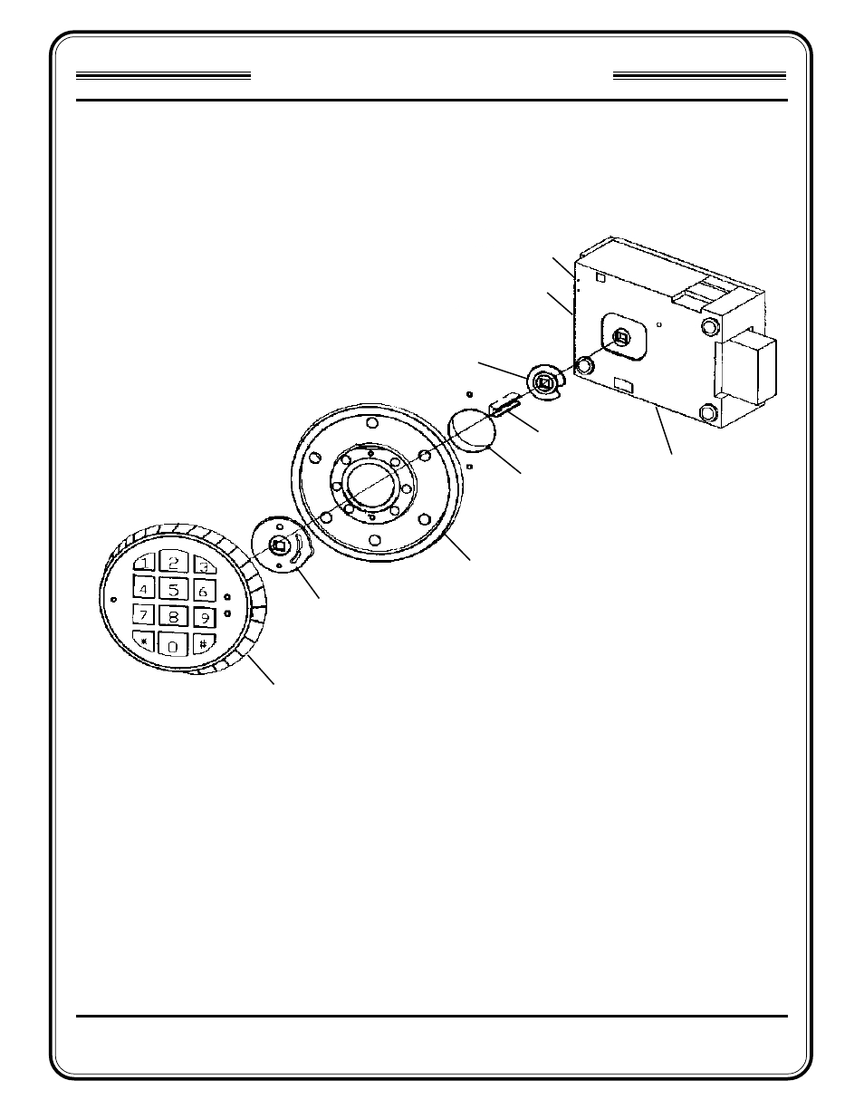 9100 c, Electronic lock assembly diagram | Triton 9100 Electronic Lock Installation Manual User Manual | Page 3 / 8