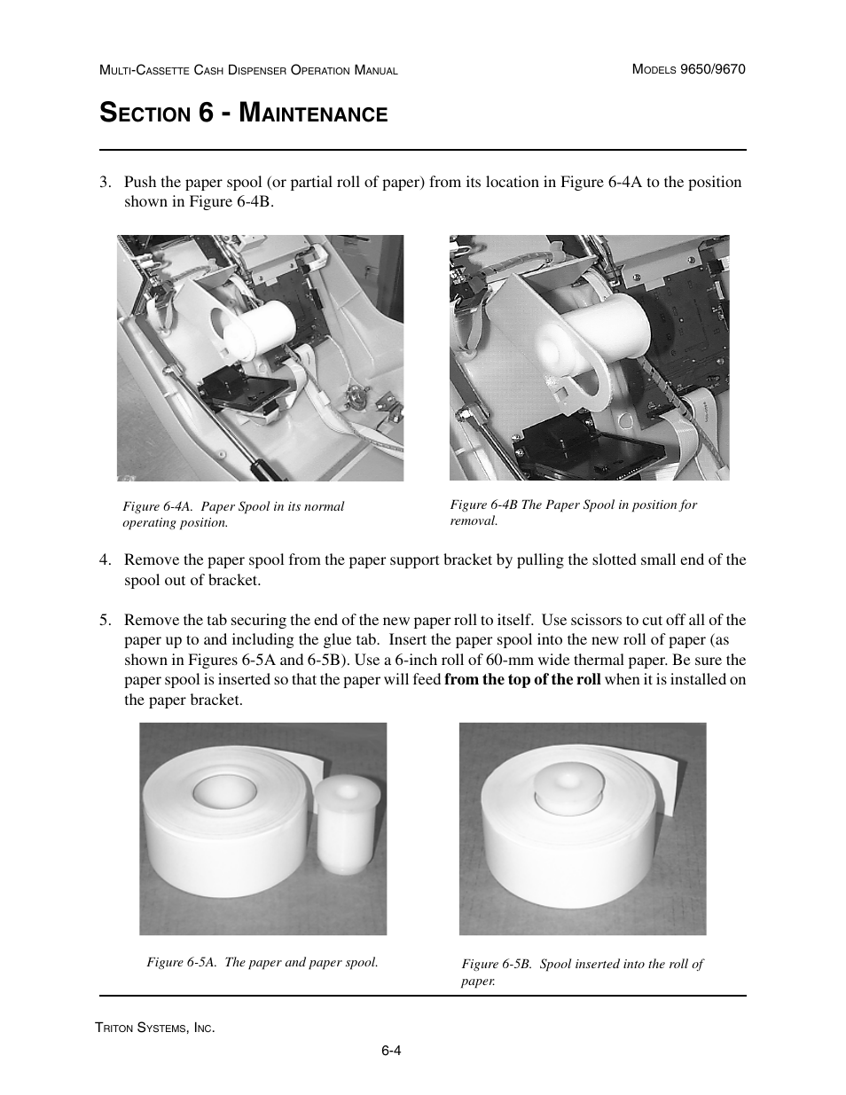 6 - m, Ection, Aintenance | Triton 9670 Operation Manual User Manual | Page 205 / 264