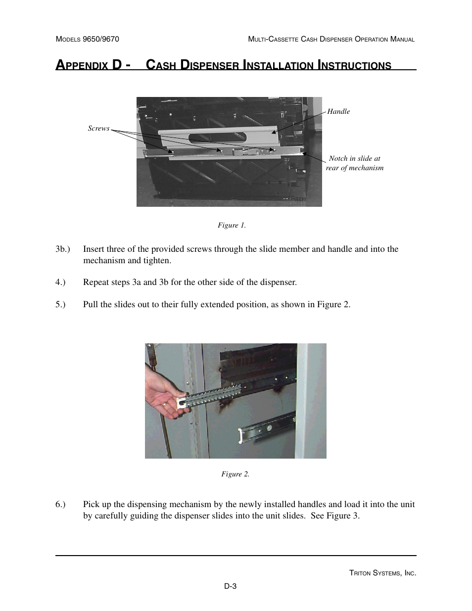 D - c | Triton 9670 Operation Manual User Manual | Page 246 / 264