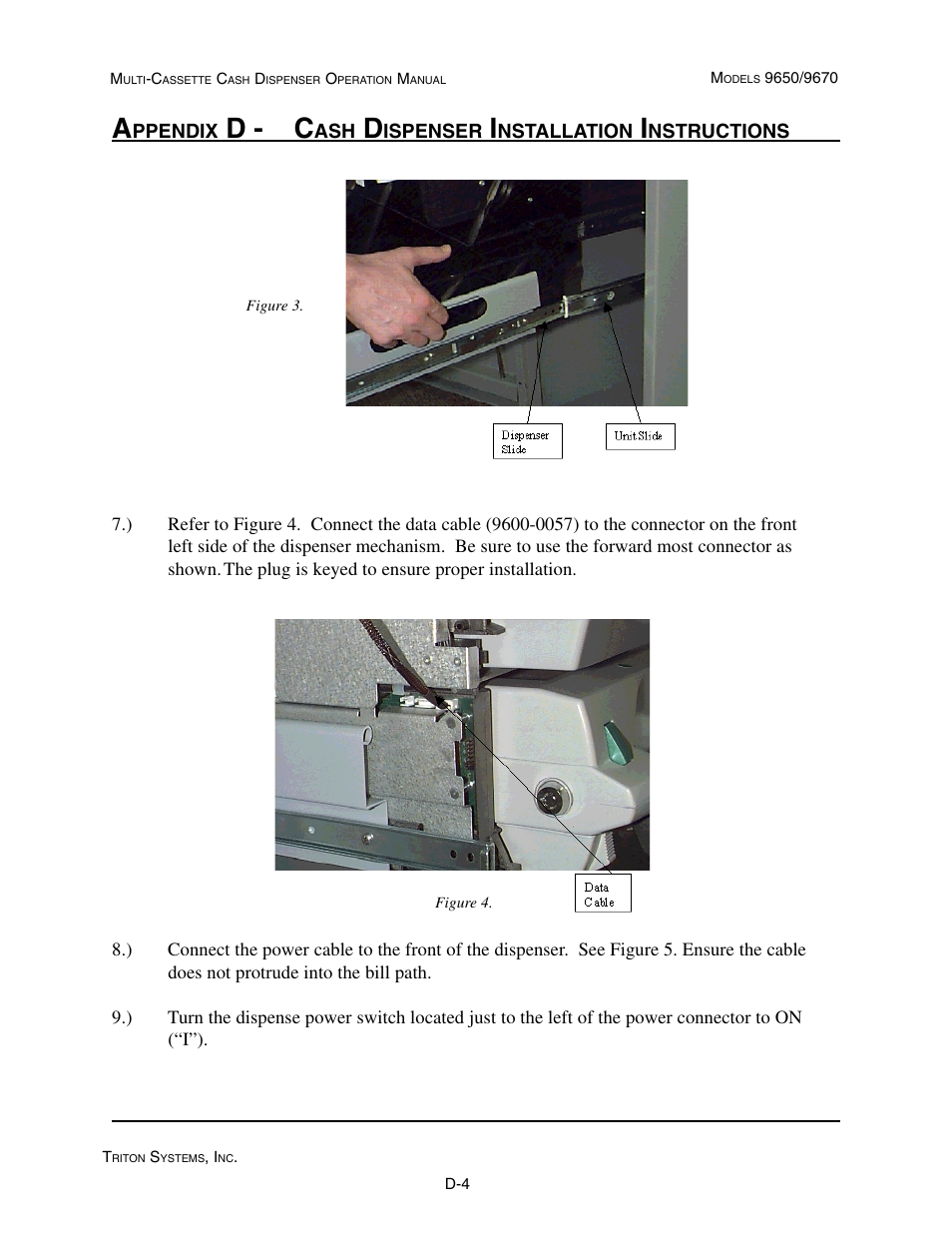 D - c | Triton 9670 Operation Manual User Manual | Page 247 / 264