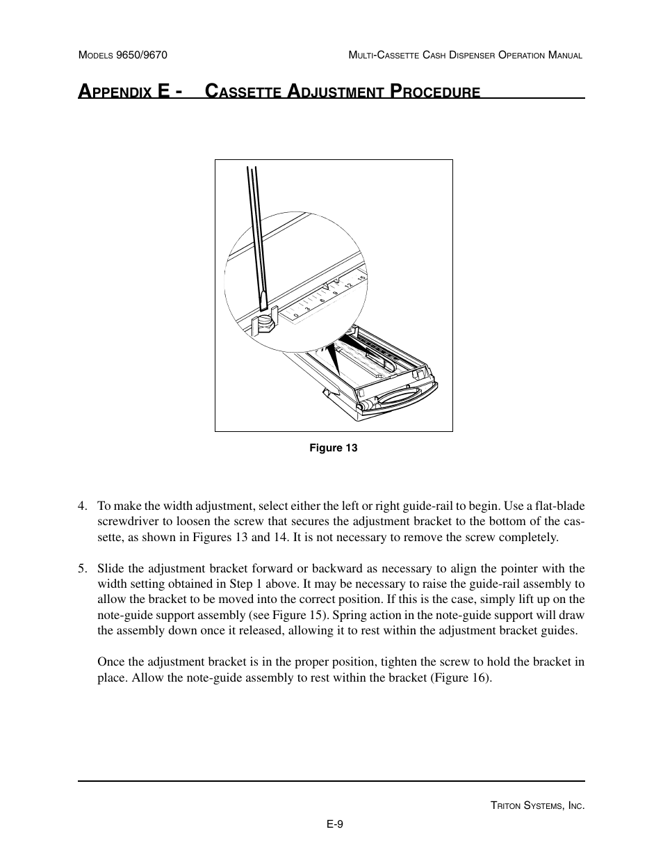 E - c | Triton 9670 Operation Manual User Manual | Page 258 / 264