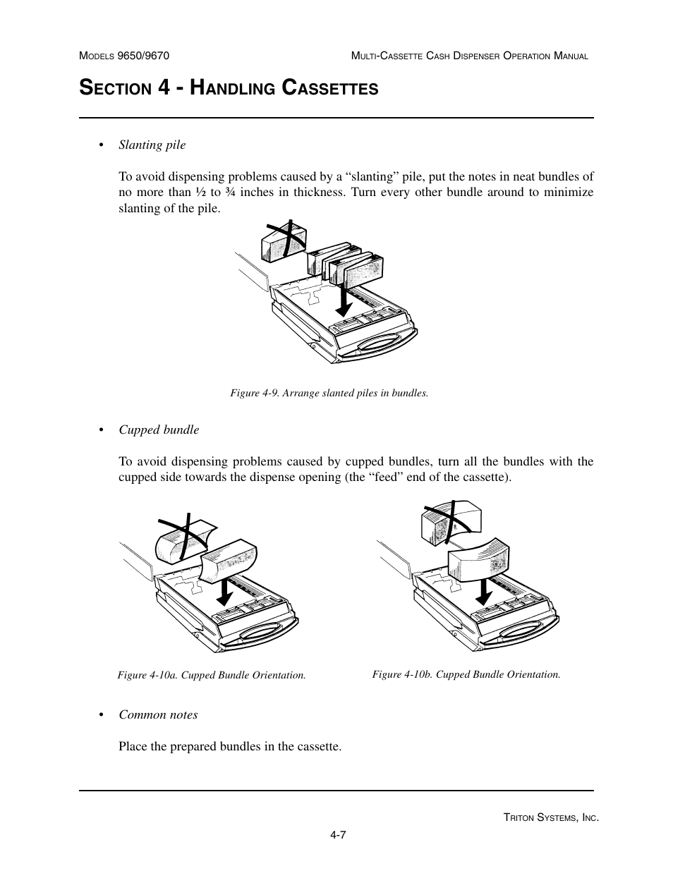 4 - h, Ection, Andling | Assettes | Triton 9670 Operation Manual User Manual | Page 43 / 264