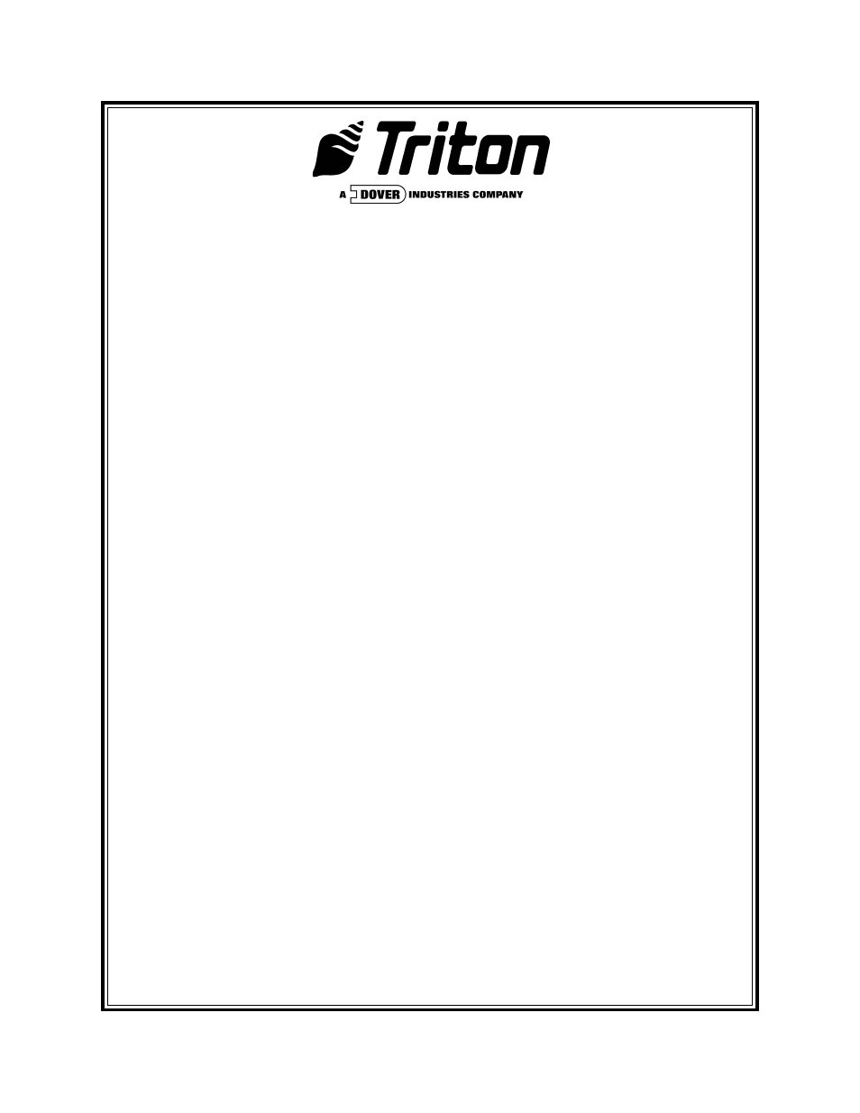 Triton 9661 Operation Manual User Manual | 265 pages