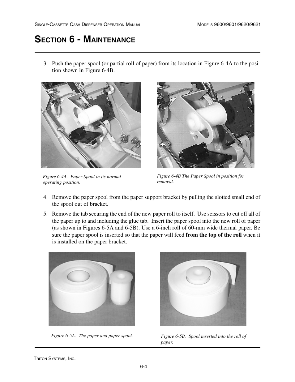 6 - m, Ection, Aintenance | Triton 9621 Operation Manual User Manual | Page 176 / 209
