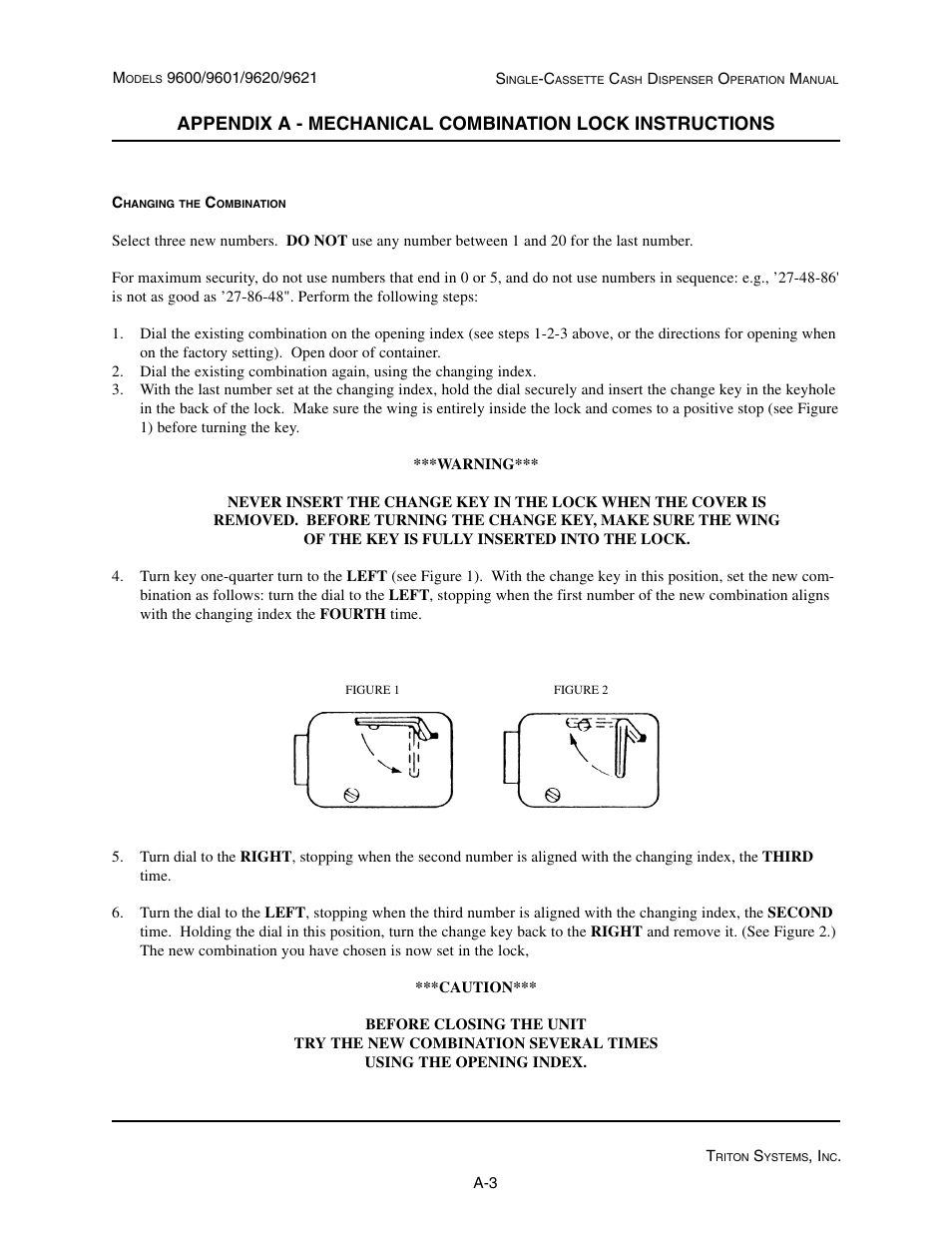 Triton 9621 Operation Manual User Manual | Page 197 / 209