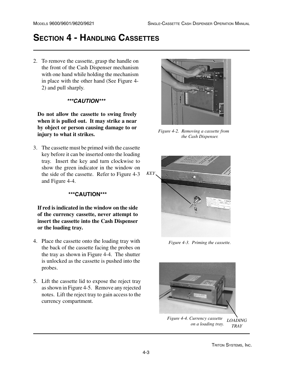 4 - h, Ection, Andling | Assettes | Triton 9621 Operation Manual User Manual | Page 39 / 209