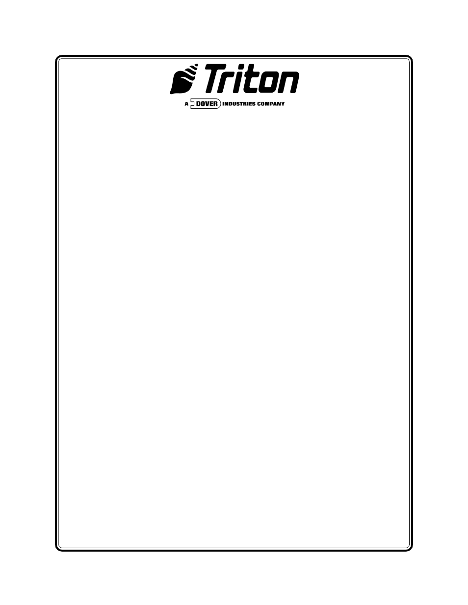 Triton 9610 Operation Manual User Manual | 210 pages