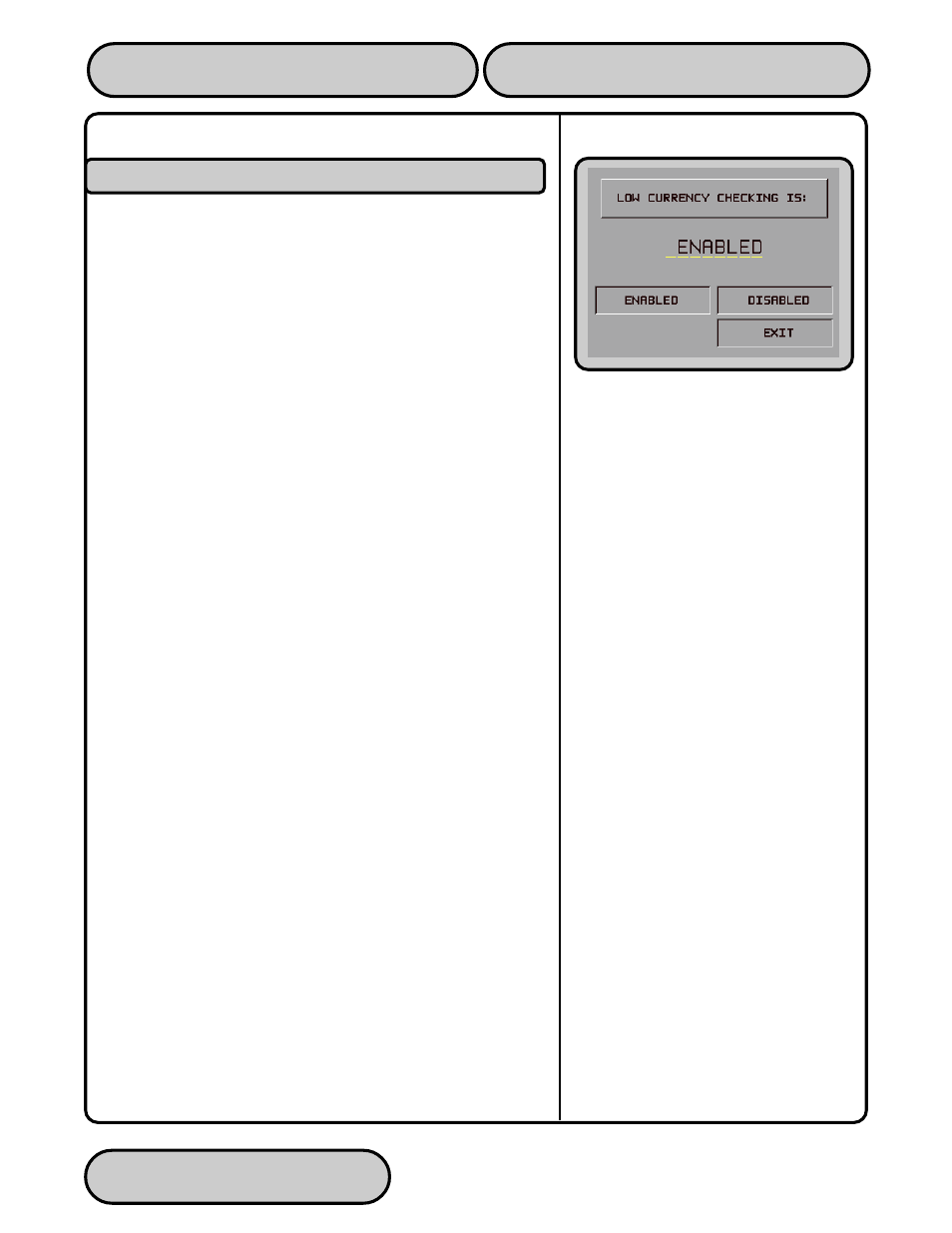 Low currency | Triton 9610 Operation Manual User Manual | Page 110 / 210