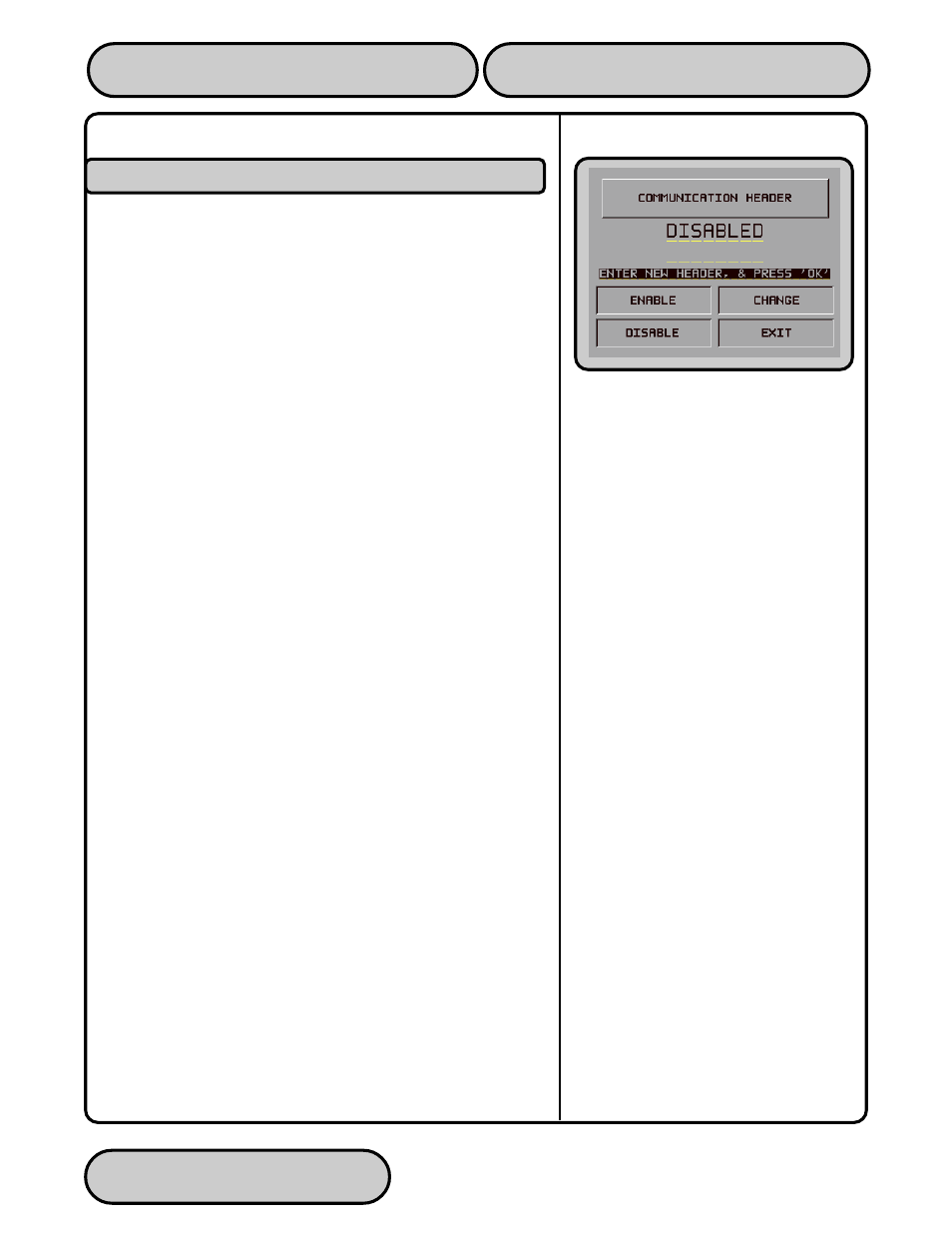 Communication header | Triton 9610 Operation Manual User Manual | Page 156 / 210