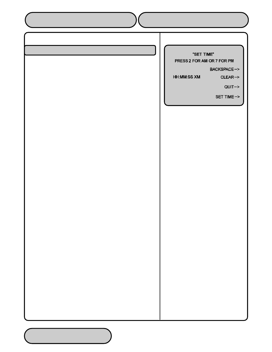 Set time | Triton 9610 Operation Manual User Manual | Page 170 / 210