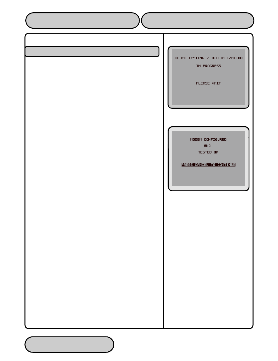 Reset/test modem | Triton 9610 Operation Manual User Manual | Page 66 / 210