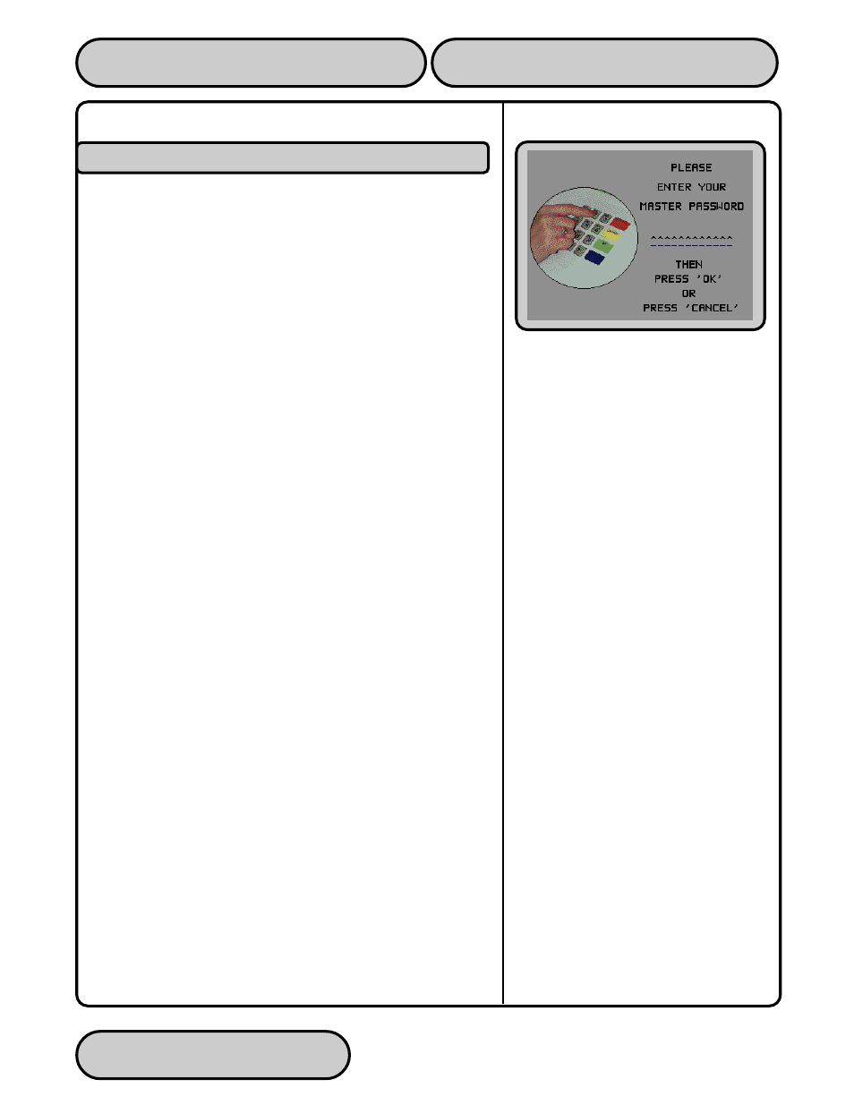 Triton systems, inc, Master password | Triton 9610 Operation Manual User Manual | Page 77 / 210