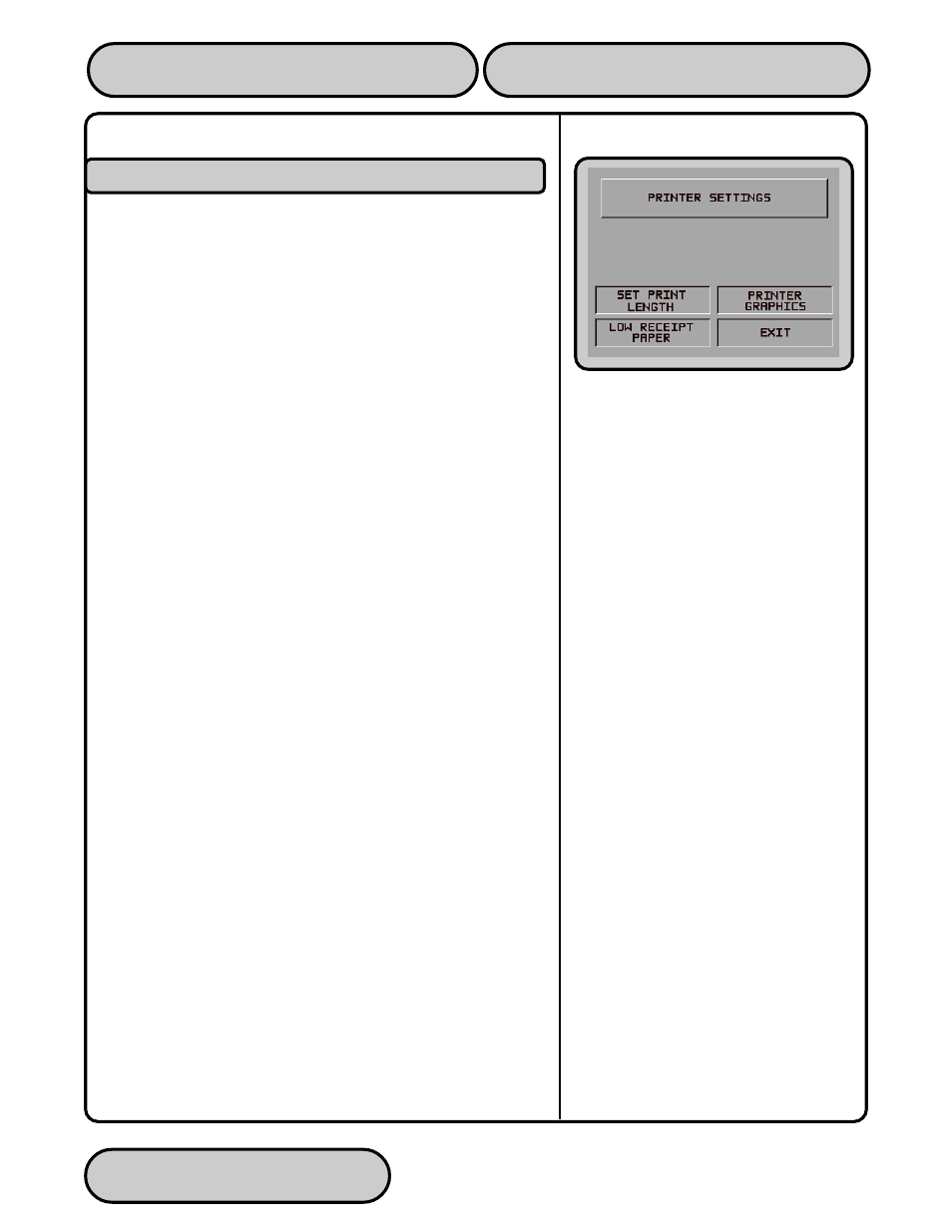 Printer settings | Triton 9610 Operation Manual User Manual | Page 80 / 210