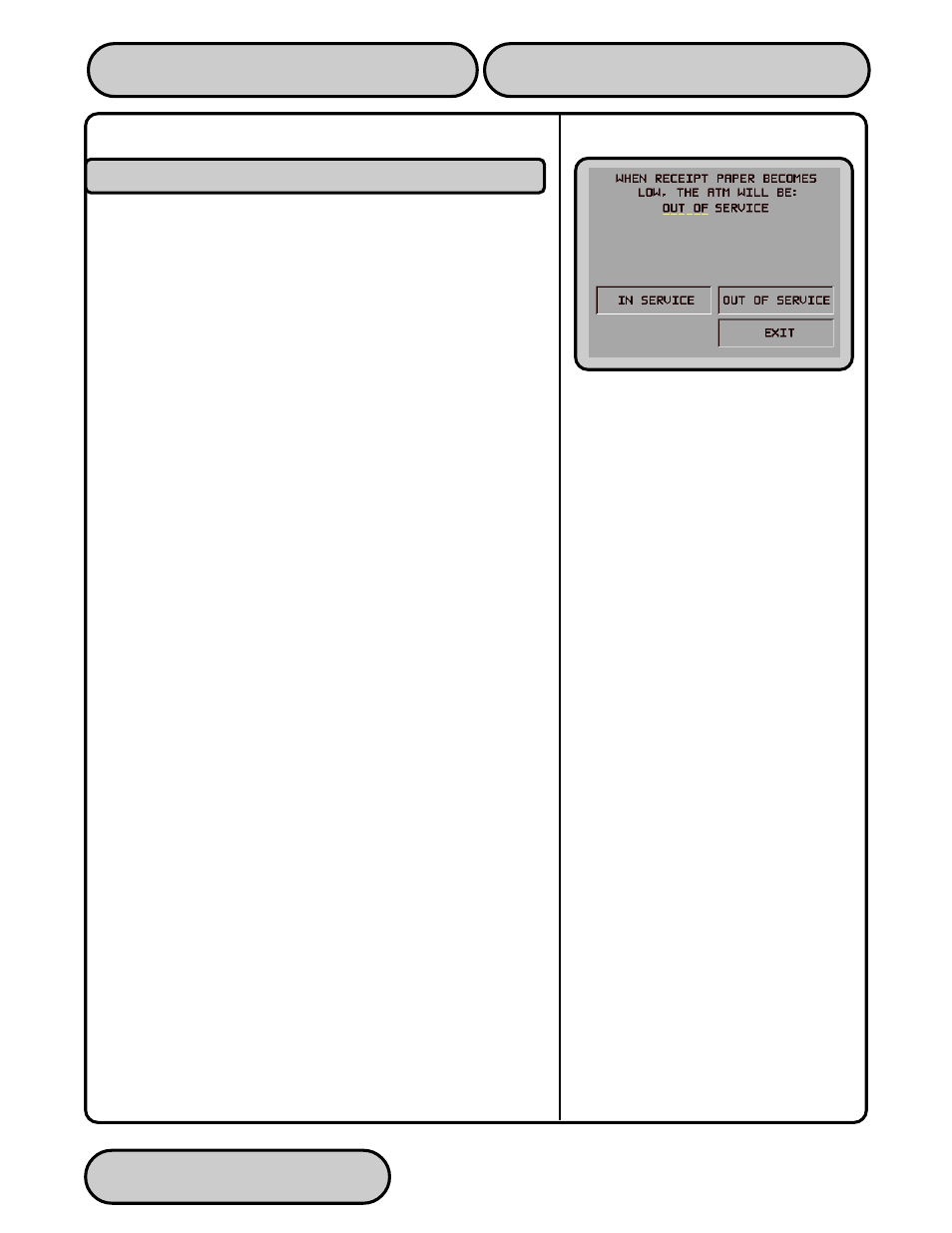 Low receipt paper | Triton 9610 Operation Manual User Manual | Page 82 / 210