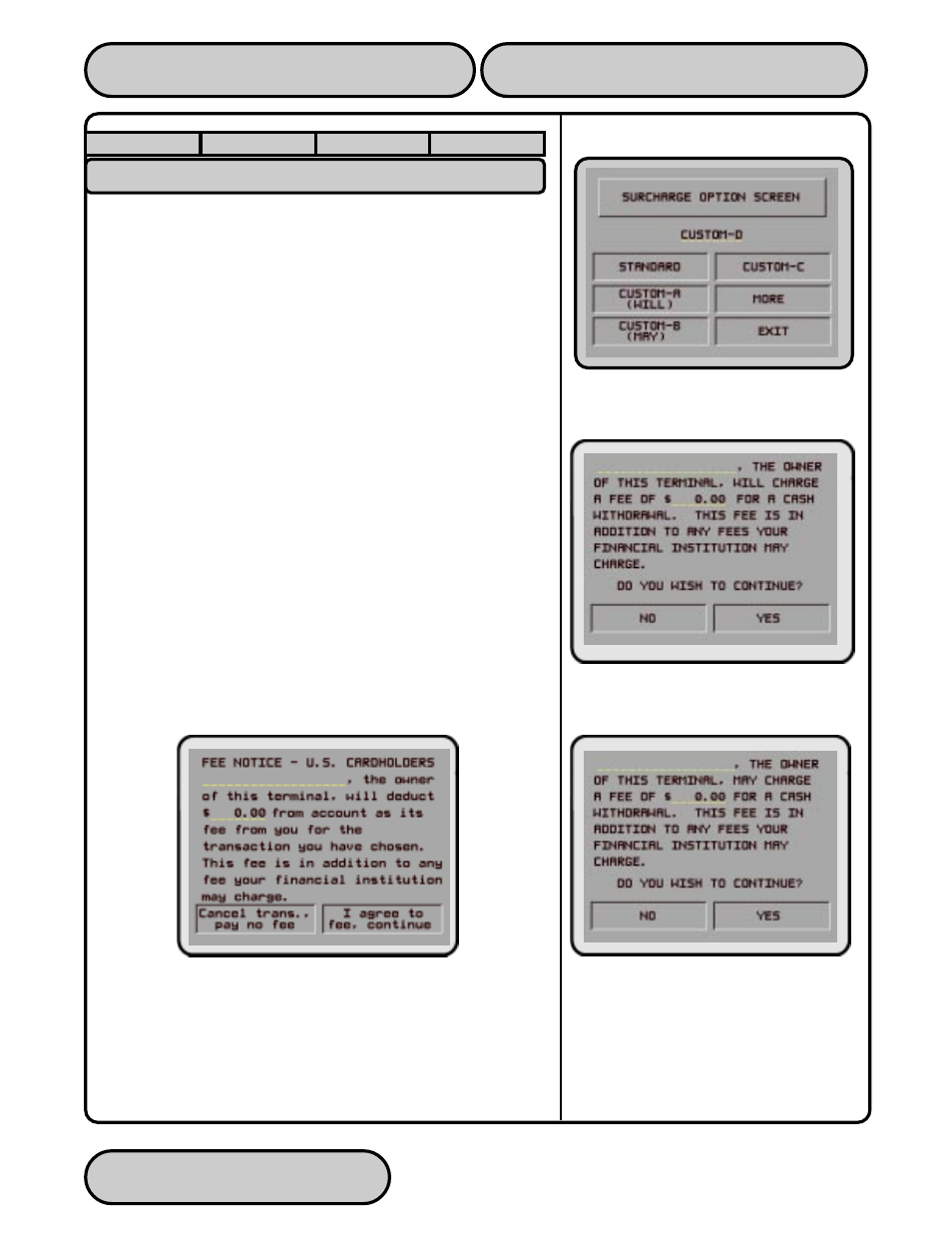 Surcharge messages, Surcharge messages -63, Triton systems, inc | Triton 97XX Series Operation Manual User Manual | Page 118 / 265