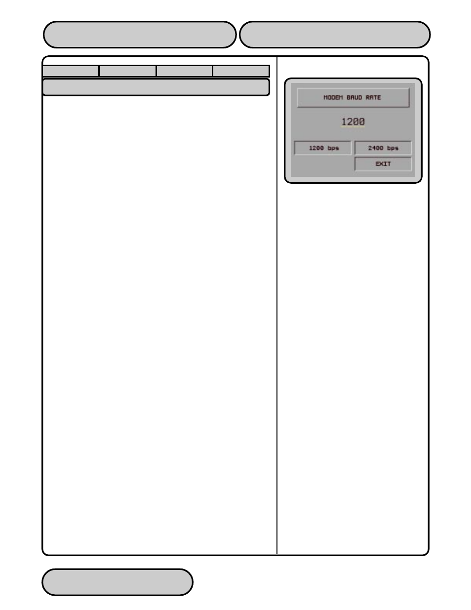 Baud rate, Modem setup string -121, 97xx-series | Triton 97XX Series Operation Manual User Manual | Page 175 / 265
