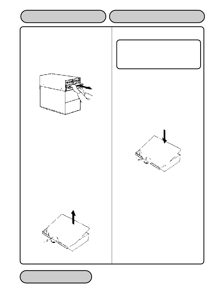 Opening the reject vault, Closing the reject vault, Installing the reject vault | Warning | Triton 97XX Series Operation Manual User Manual | Page 53 / 265