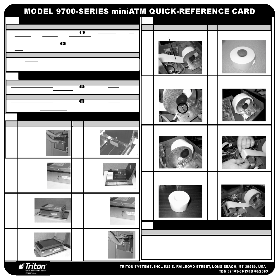 Triton 9700 Series Quick Reference Guide User Manual | Page 2 / 2