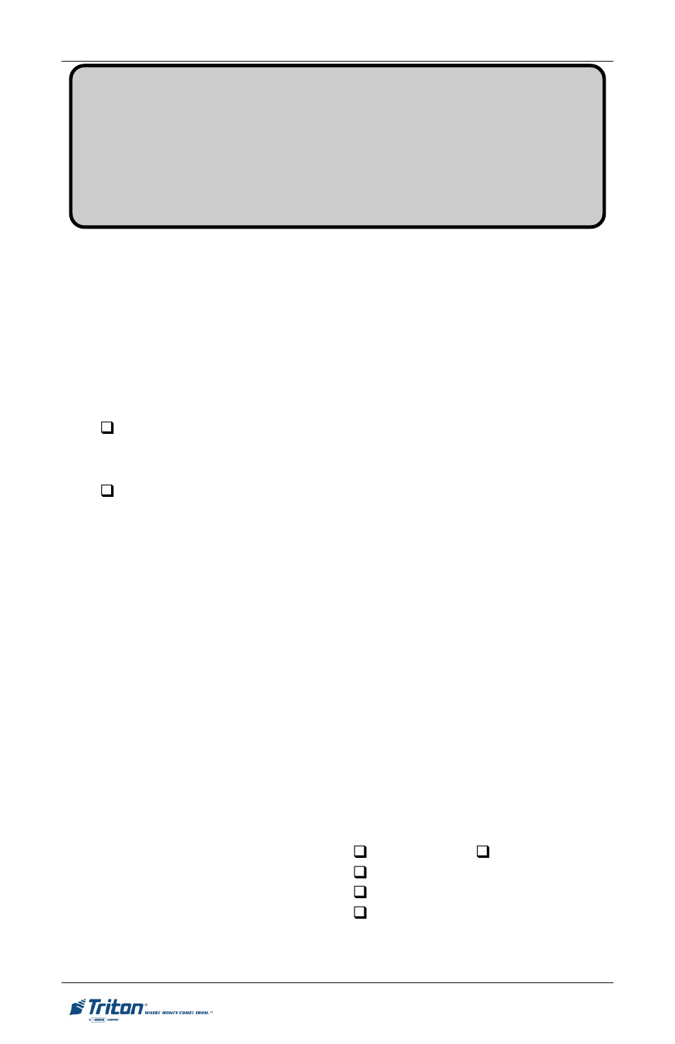 Triton 9200 Installation Manual User Manual | Page 16 / 26