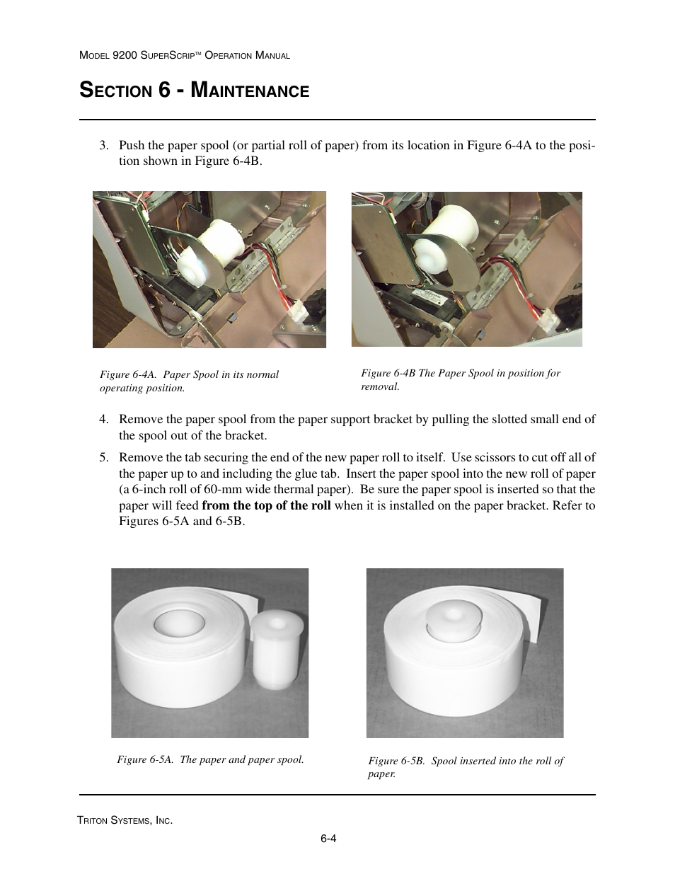 6 - m, Ection, Aintenance | Triton 9200 Operation Manual User Manual | Page 158 / 179