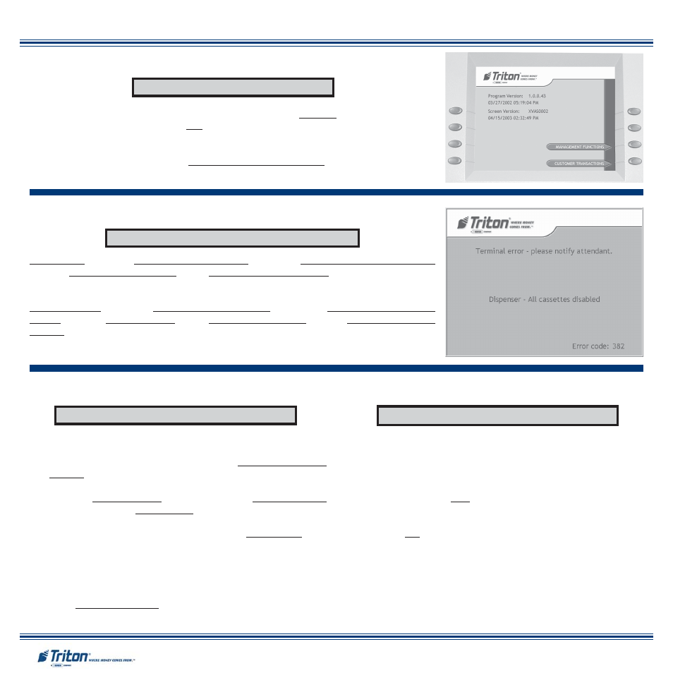 Triton RT2000 Quick Reference Guide User Manual | Page 2 / 6