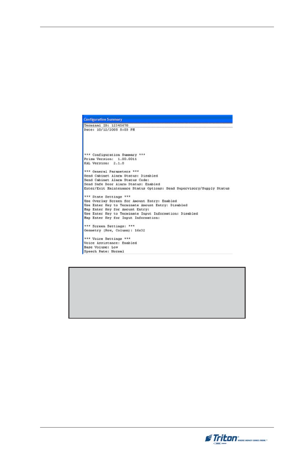 Triton FT5000XP PC-BASED ATMS User Manual User Manual | Page 167 / 207