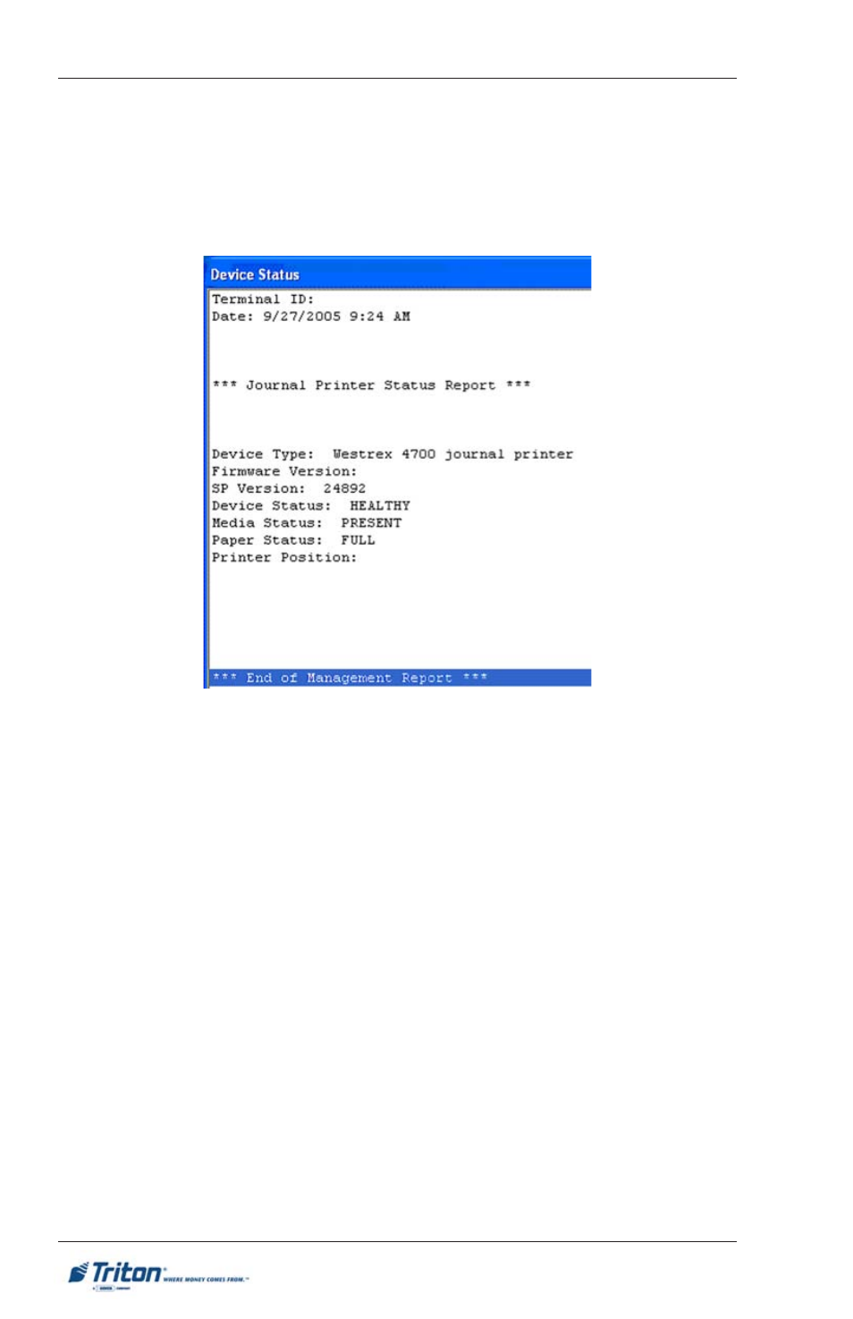 Rl/ft5000 | Triton FT5000XP PC-BASED ATMS User Manual User Manual | Page 174 / 207