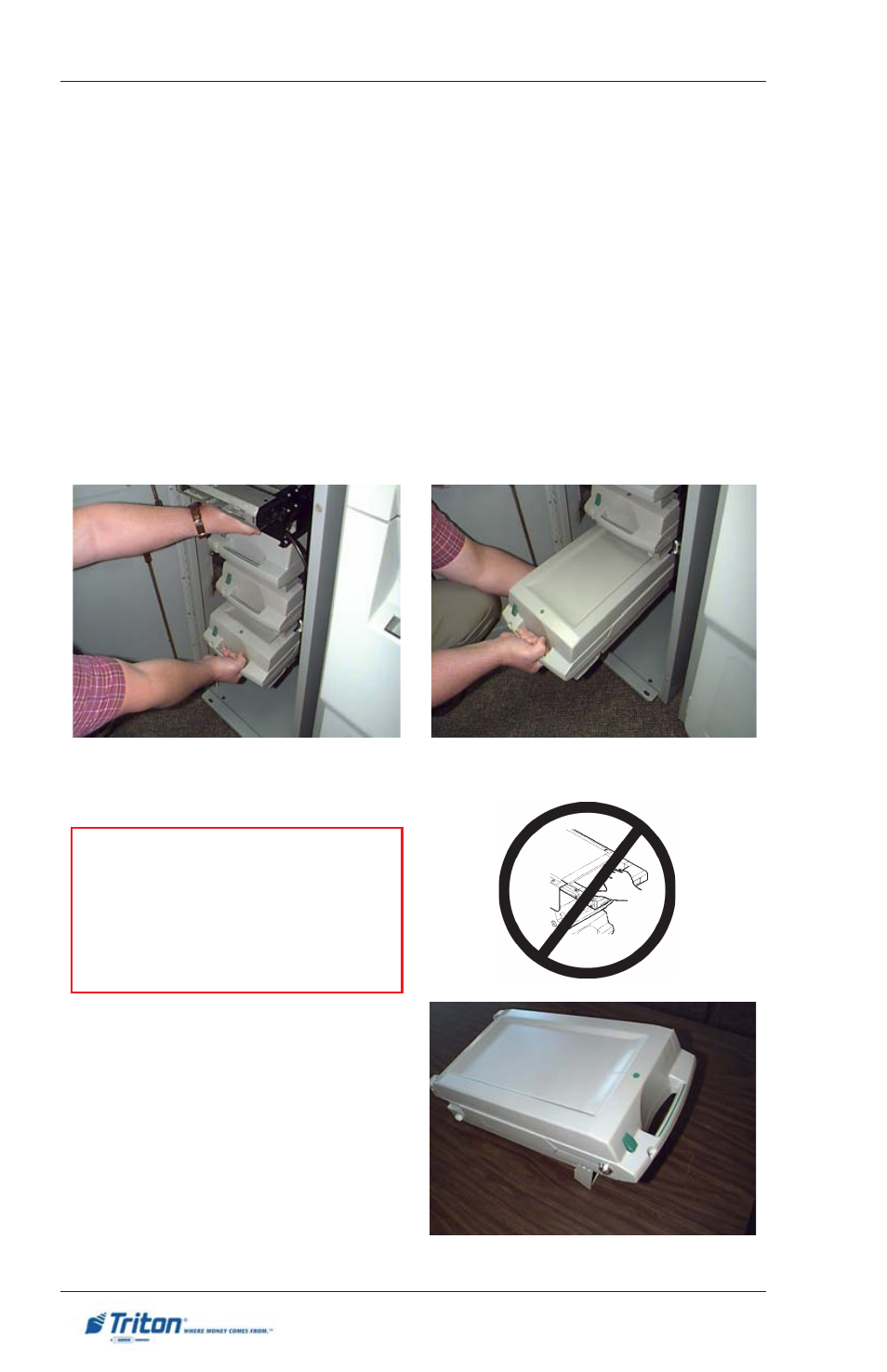 Rl/ft5000, Caution | Triton FT5000XP PC-BASED ATMS User Manual User Manual | Page 40 / 207