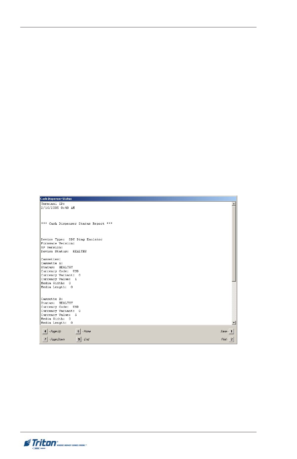 Rl/ft5000, Management reports | Triton FT5000XP PC-BASED ATMS User Manual User Manual | Page 68 / 207