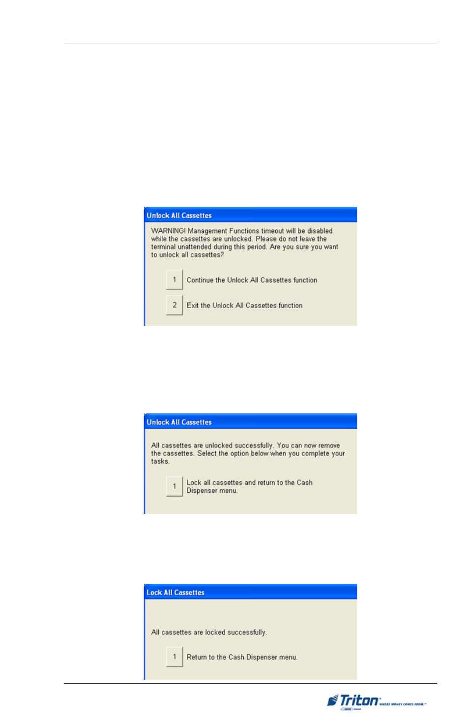 Triton FT5000XP PC-BASED ATMS User Manual User Manual | Page 83 / 207