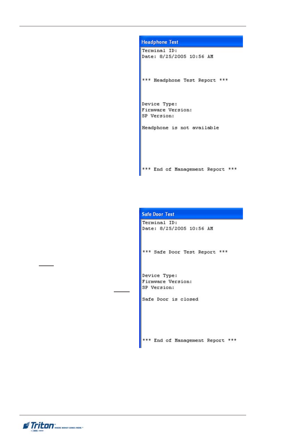 Rl/ft5000 | Triton FT5000XP PC-BASED ATMS User Manual User Manual | Page 96 / 207