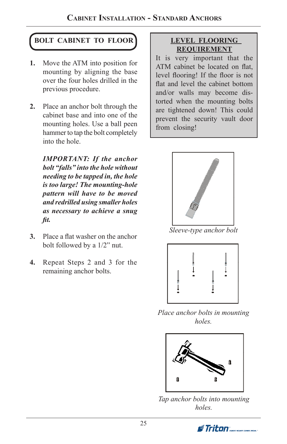 Triton RL5000XP PC-BASED ATMS Installation Manual User Manual | Page 25 / 48