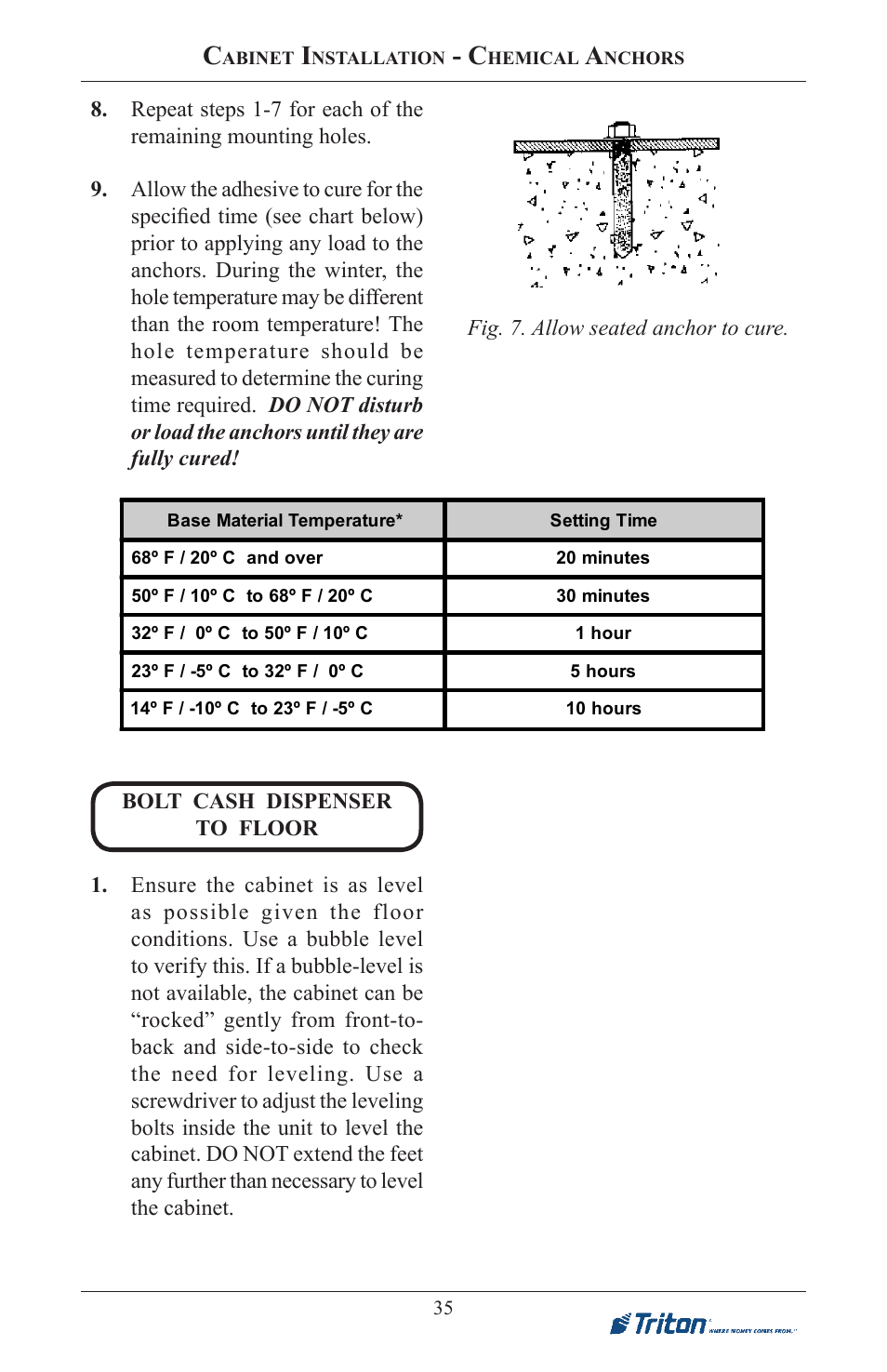 Triton RL5000XP PC-BASED ATMS Installation Manual User Manual | Page 35 / 48