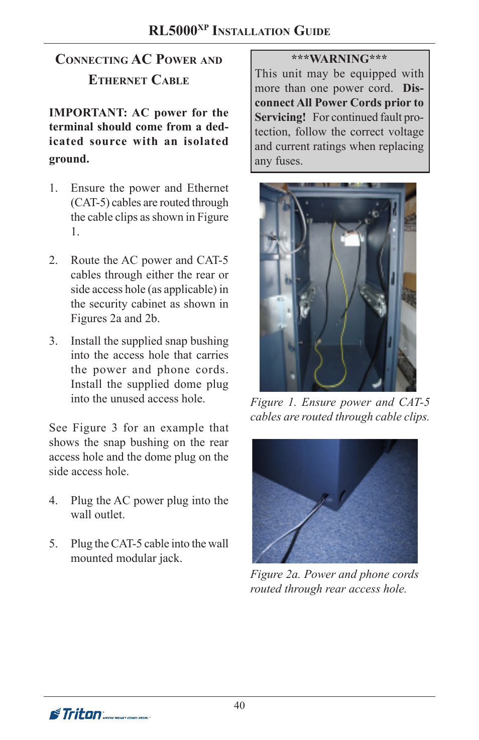 Rl5000, Ac p | Triton RL5000XP PC-BASED ATMS Installation Manual User Manual | Page 40 / 48