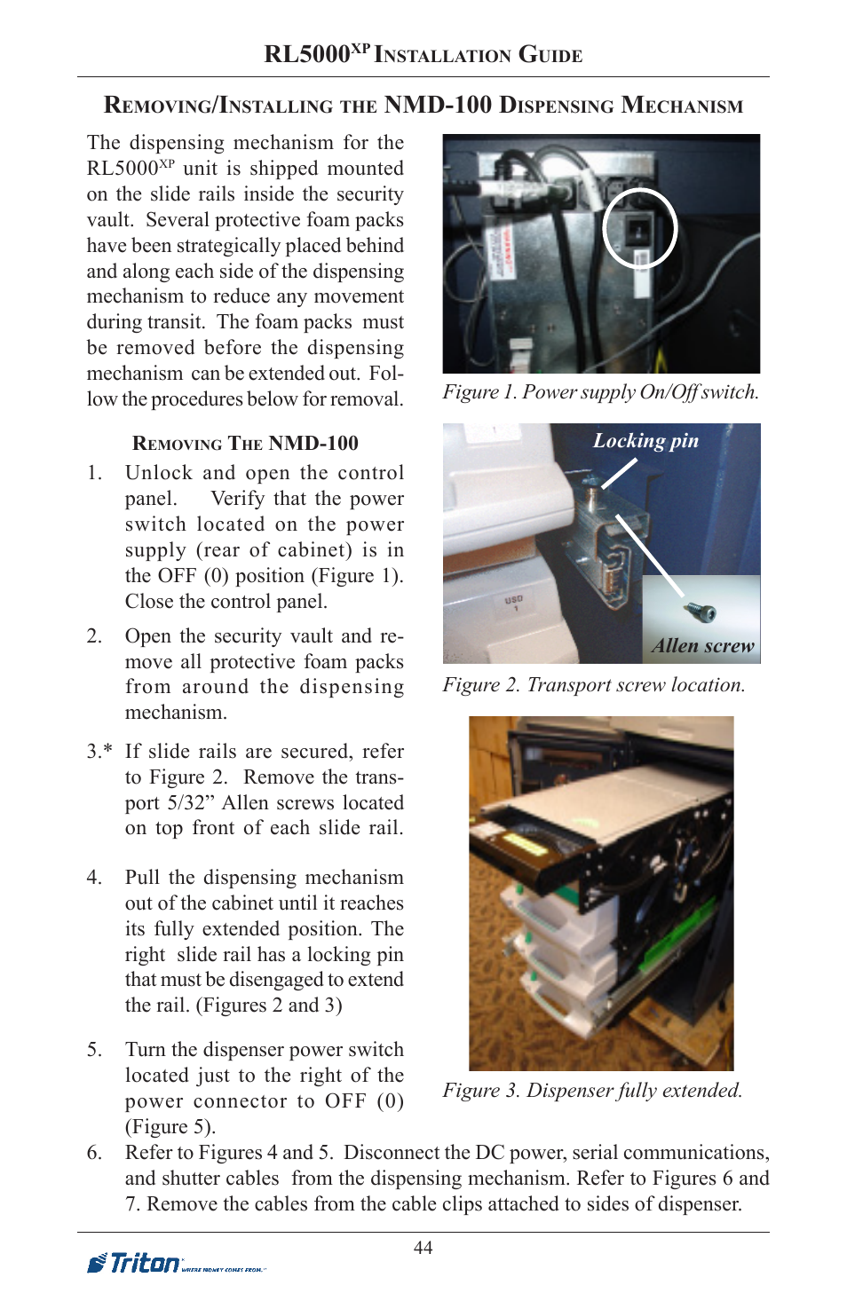 Rl5000, Nmd-100 d | Triton RL5000XP PC-BASED ATMS Installation Manual User Manual | Page 44 / 48