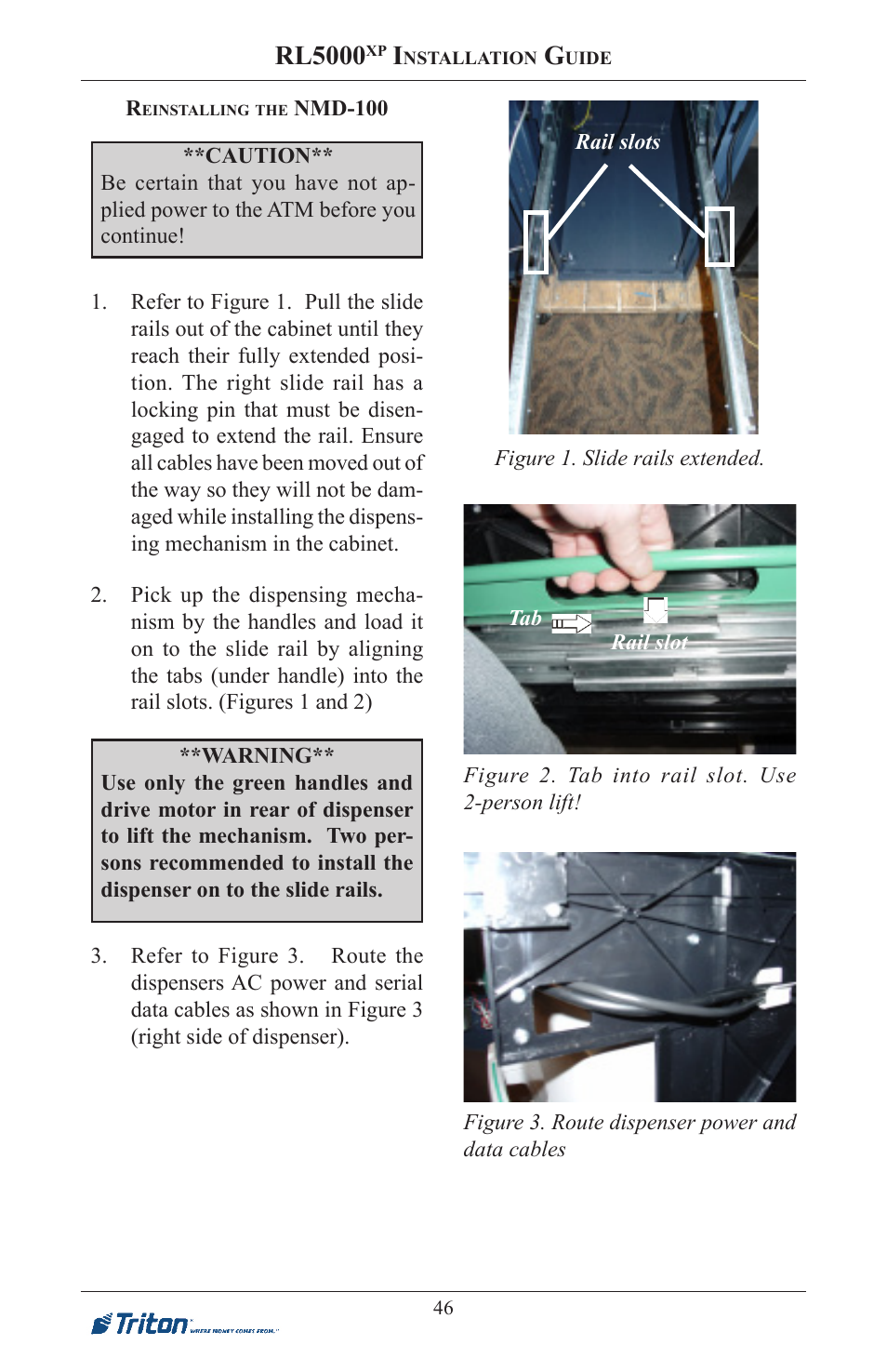 Rl5000 | Triton RL5000XP PC-BASED ATMS Installation Manual User Manual | Page 46 / 48