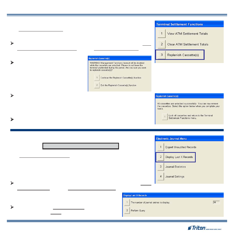 Triton FT5000XP Quick Reference Guide User Manual | Page 3 / 6