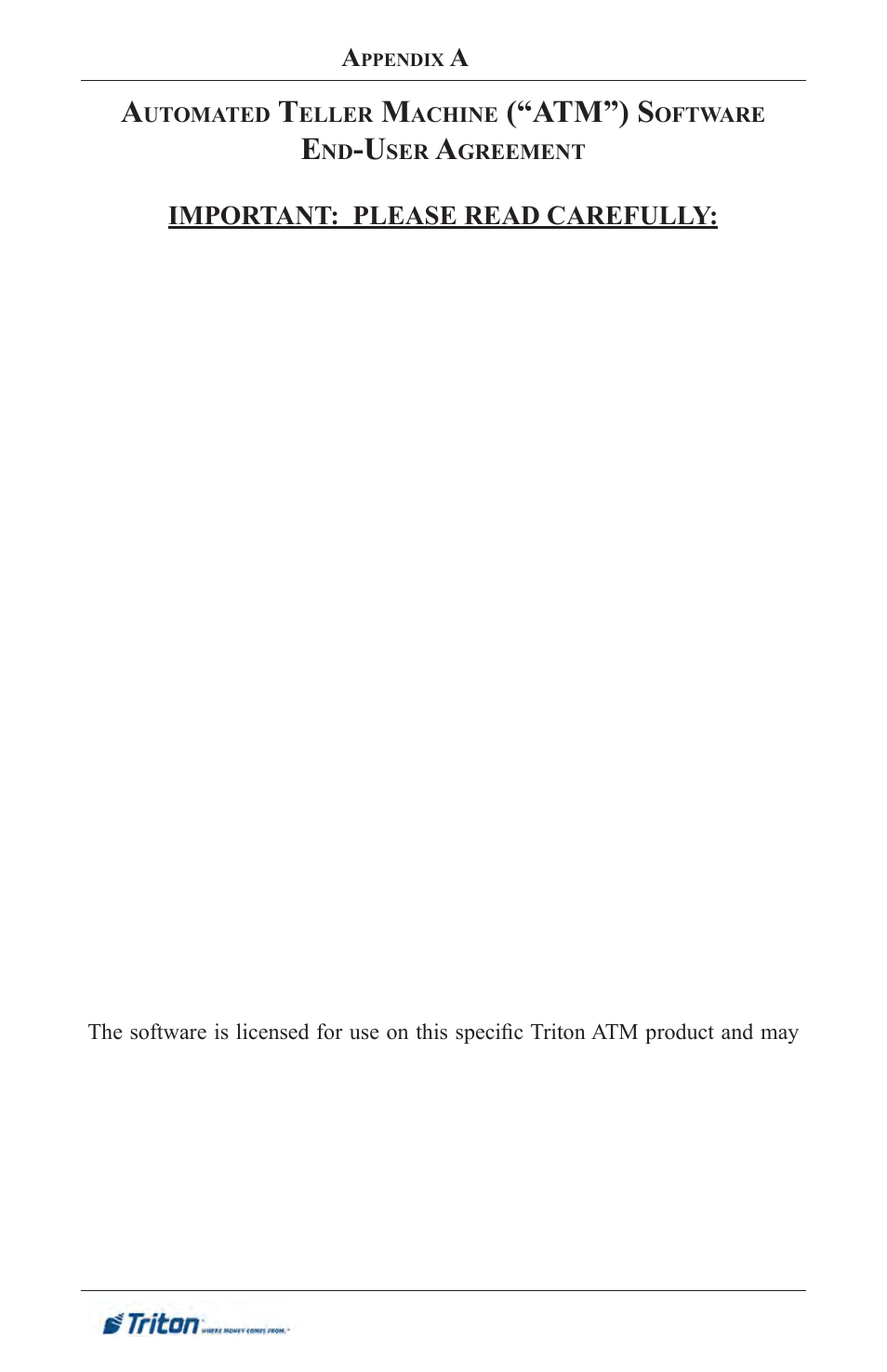 Atm”) s | Triton FT5000XP Prism NDC Emulation w/XFS Compliance User Manual User Manual | Page 108 / 129