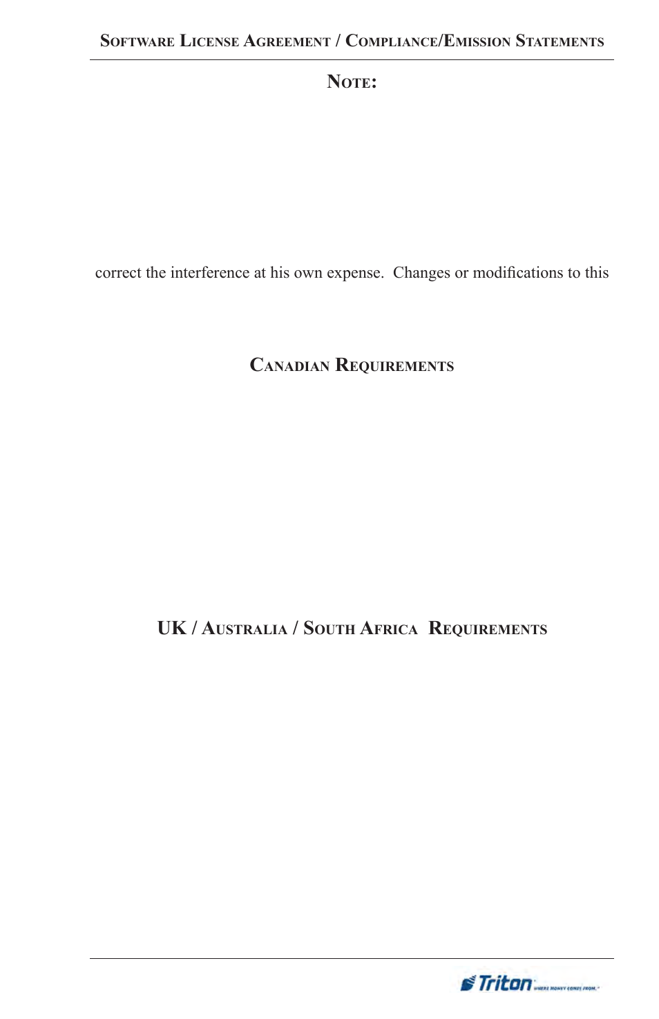 Uk / a | Triton FT5000XP Prism NDC Emulation w/XFS Compliance User Manual User Manual | Page 120 / 129