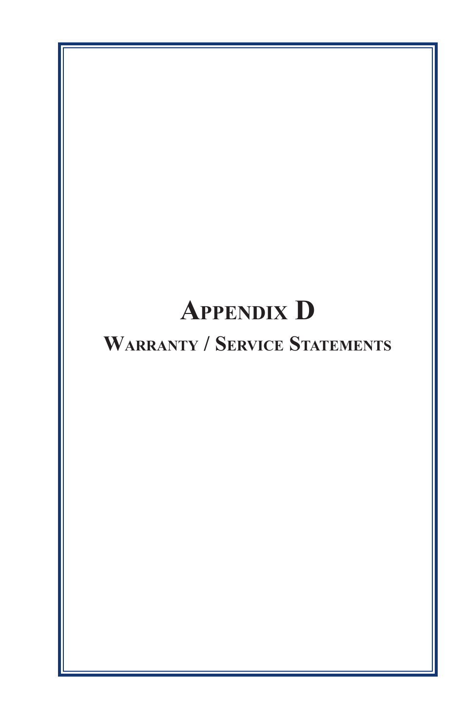 User app d warranty & service 010609 | Triton FT5000XP Prism NDC Emulation w/XFS Compliance User Manual User Manual | Page 121 / 129