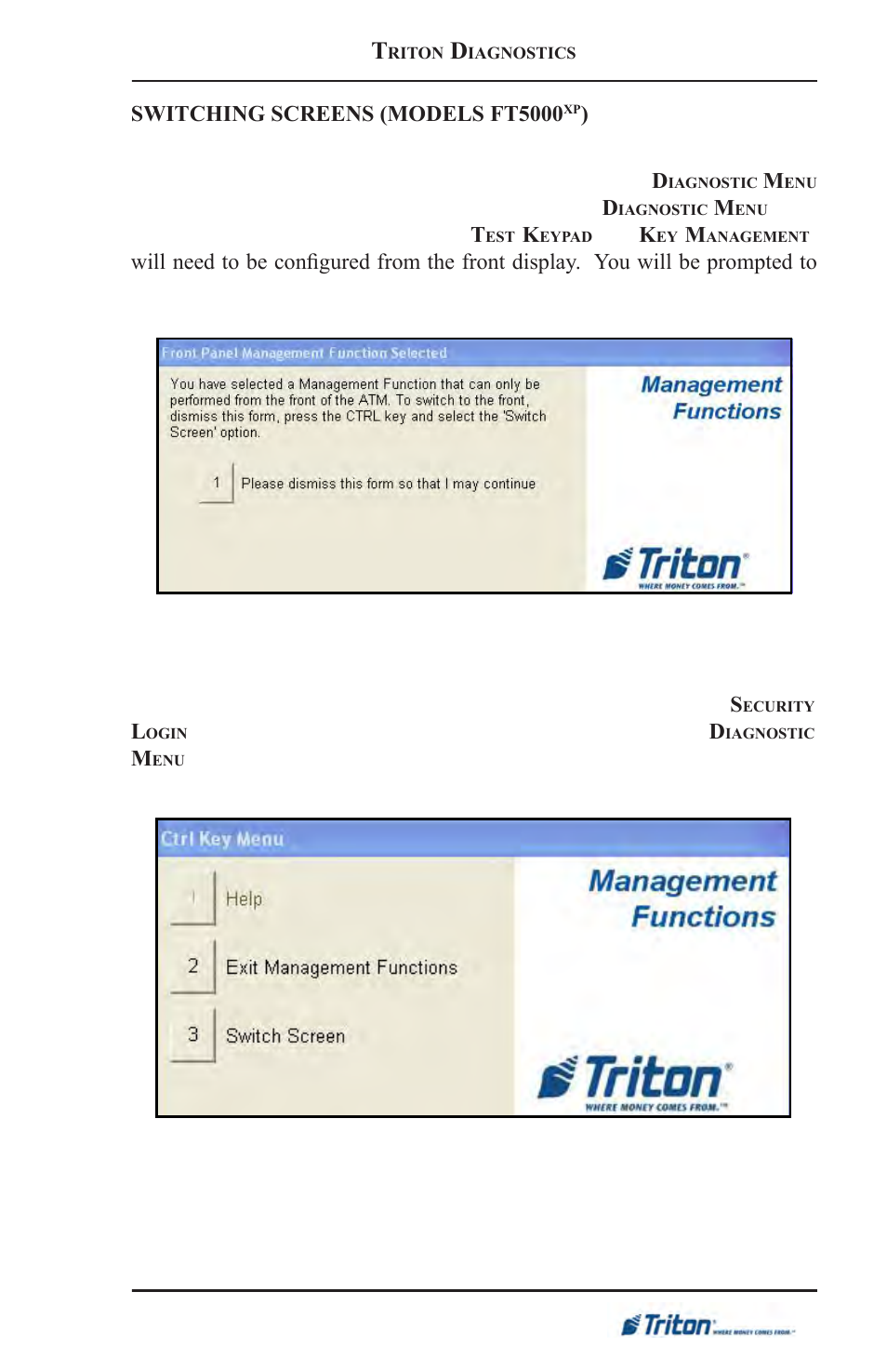 Triton FT5000XP Prism NDC Emulation w/XFS Compliance User Manual User Manual | Page 69 / 129