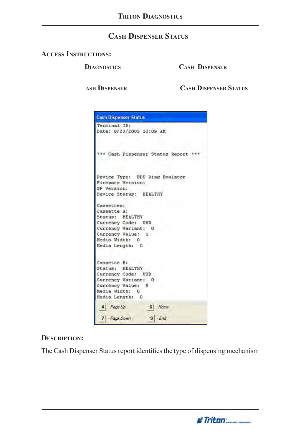 Triton FT5000XP Prism NDC Emulation w/XFS Compliance User Manual User Manual | Page 75 / 129
