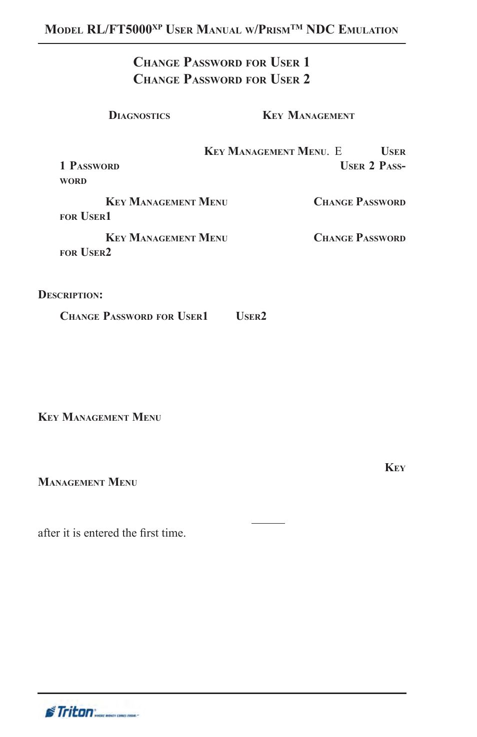 Rl/ft5000, Ndc e | Triton FT5000XP Prism NDC Emulation w/XFS Compliance User Manual User Manual | Page 94 / 129
