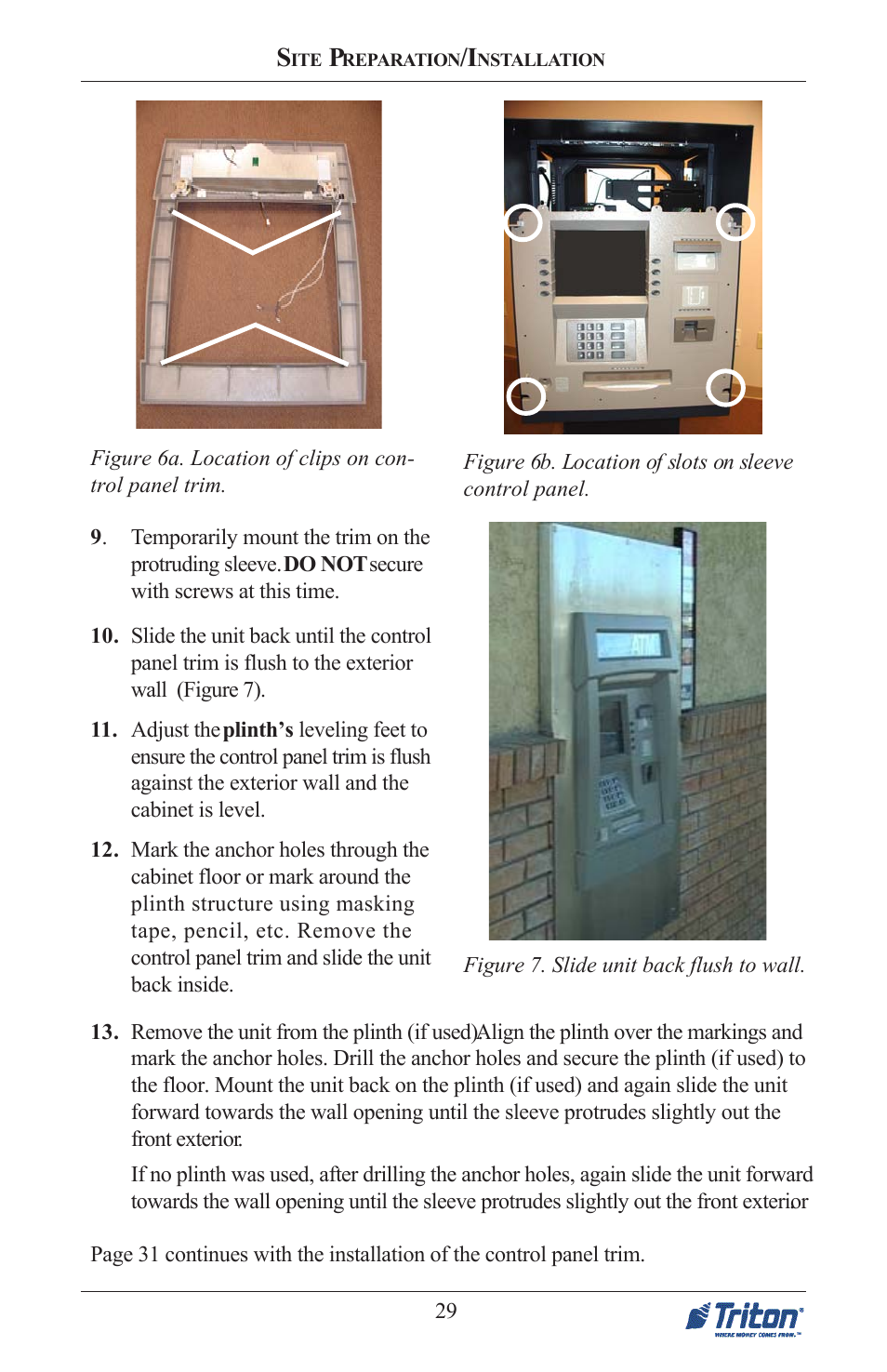 Triton FT5000 PC-BASED ATM Installation Manual User Manual | Page 29 / 48