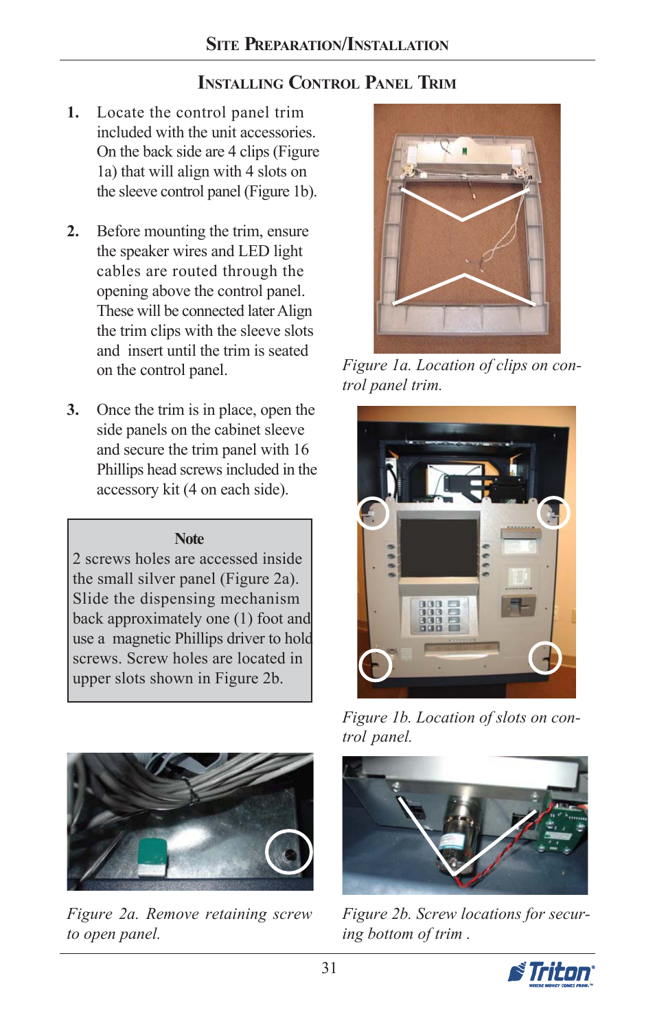 Triton FT5000 PC-BASED ATM Installation Manual User Manual | Page 31 / 48