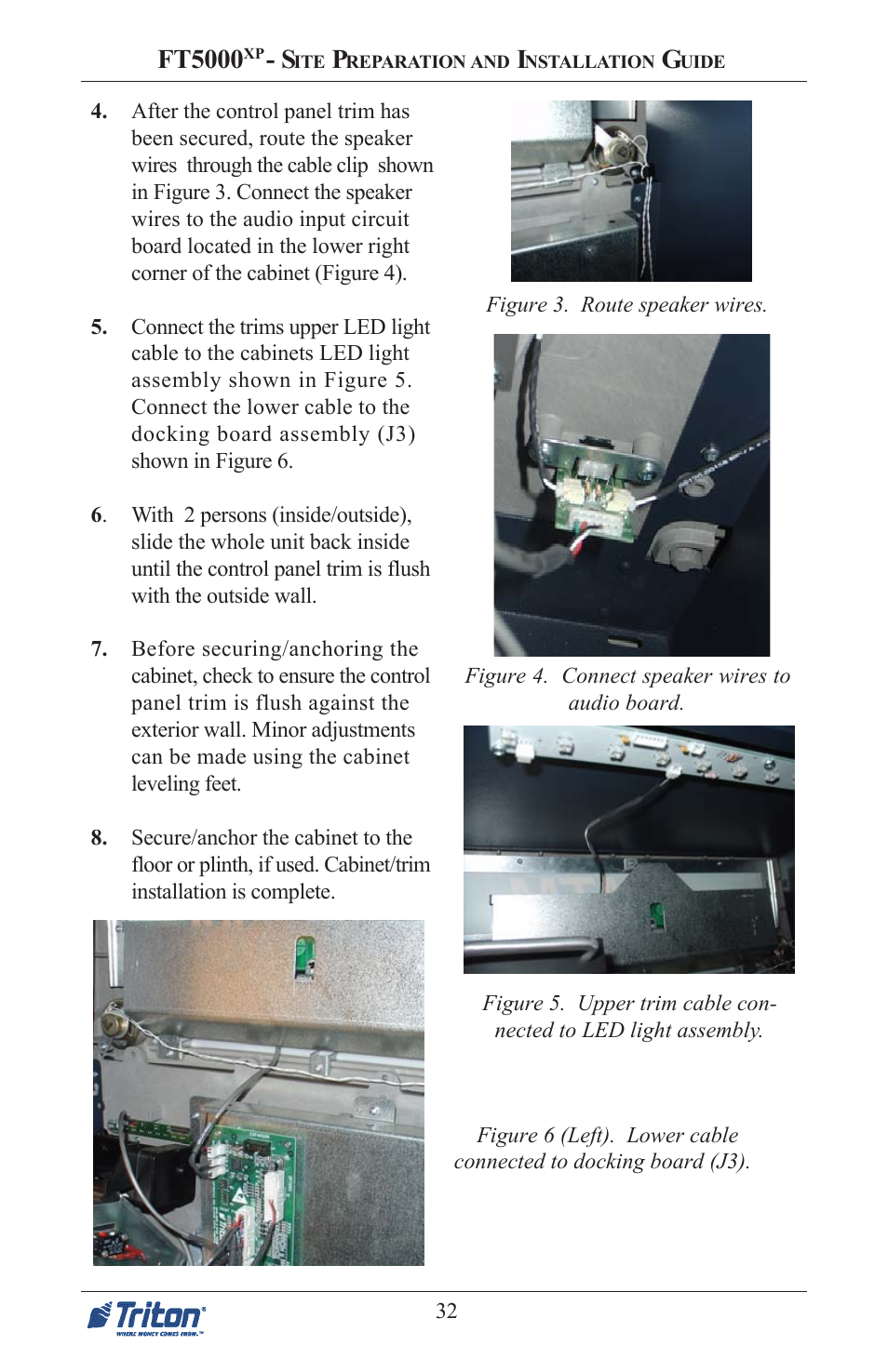 Ft5000 | Triton FT5000 PC-BASED ATM Installation Manual User Manual | Page 32 / 48