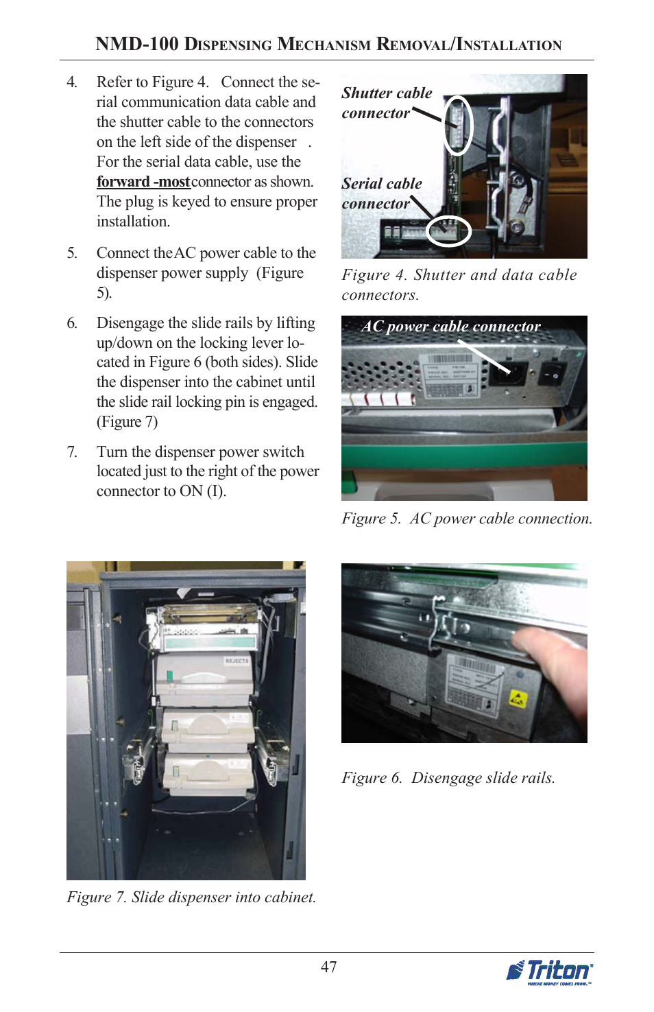 Triton FT5000 PC-BASED ATM Installation Manual User Manual | Page 47 / 48