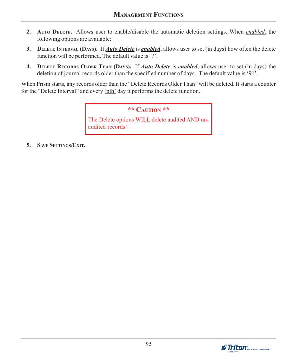 Triton FT7000XP User Manual User Manual | Page 105 / 222