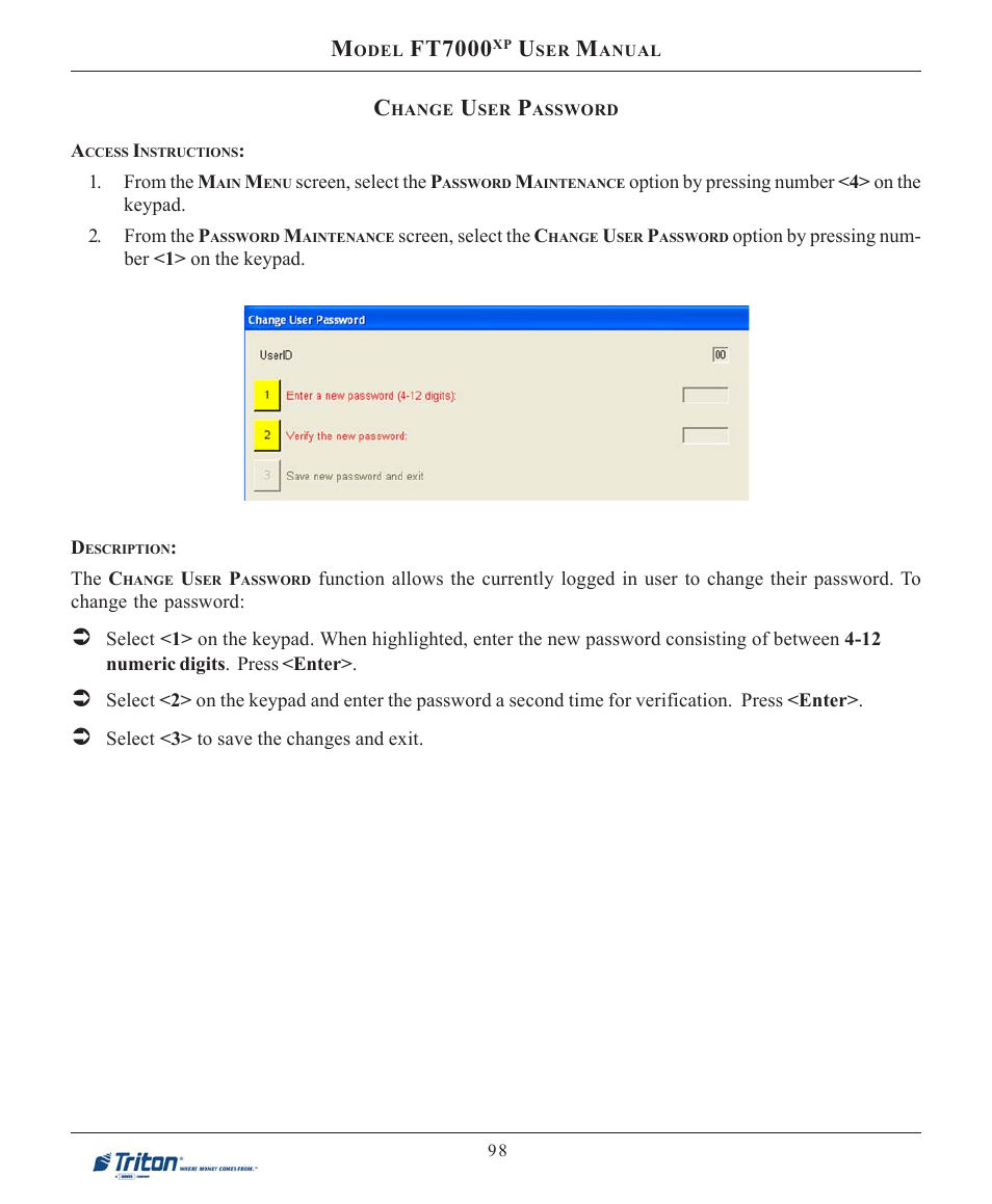 Ft7000 | Triton FT7000XP User Manual User Manual | Page 108 / 222