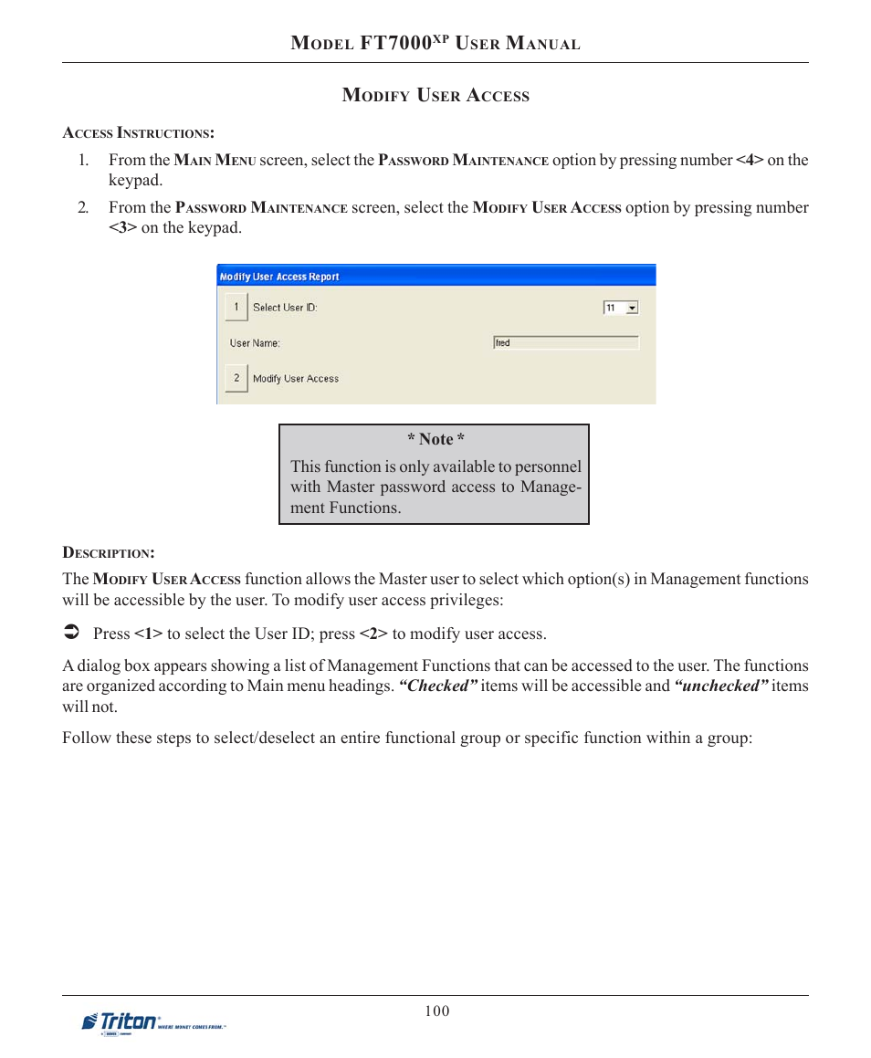 Ft7000 | Triton FT7000XP User Manual User Manual | Page 110 / 222